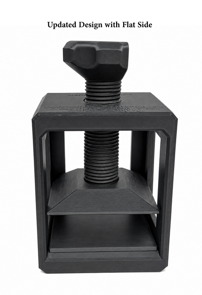Deck Press, Heavy Duty, for Double Sleeve TCG Decks, Screw with Gripper, Straight Press Plate, Sturdy Frame