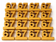Funny 67 Prank Pack - Genz Rubber Ducking - 67 Numbers - 16 Pack of Upright Standing Numbers - Hidden Prank Set for Home and Classroom - Meme Trophy