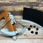 Crossbow Dice Roller - (Dark Brown) - (Random 7PCS D20 Dice Set Included) - Tabletop RPG - Dice Holder - Dice Popper - Dice Tower - Dungeons and Dragons - DND - D&D