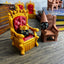 Dice Jail Cage - Time Out Chair & Dunce Hat - Chair of Shame - Crit Crown & Lucky Throne - (Random 7PC D20 Dice Set Included) - Gift for Dungeons and Dragons - DND - D&D