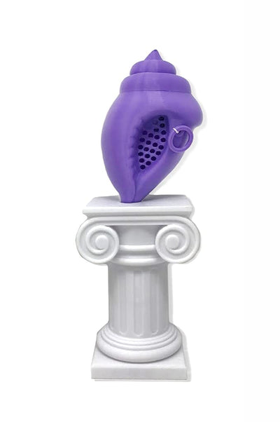 Mystic Conch V4 Pedestal Desk Stand Décor - (Mystic Conch Shell Not Included) - Made in USA - Display Your Conch on Desk or Shelf - Secret Compartment - Roman Column - Ionic Pillar