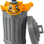 Mr. Bigglesworth Cat & Trashcan - Articulating Fidget - 3D Printed Movable Toy - Fidget Toy - Novelty Gift