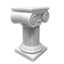 Mystic Conch V4 Pedestal Desk Stand Décor - (Mystic Conch Shell Not Included) - Made in USA - Display Your Conch on Desk or Shelf - Secret Compartment - Roman Column - Ionic Pillar