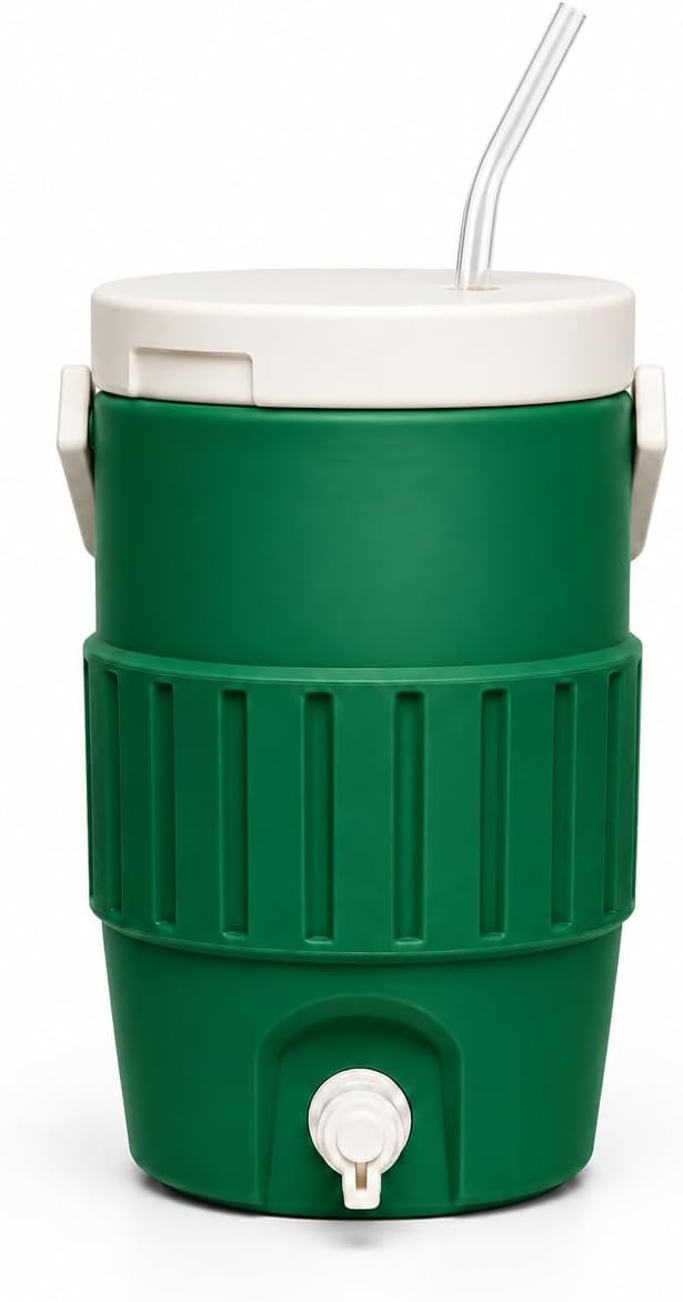 Mini Insulated Plastic Cooler Can Holder with Lid and Handle - 12 Oz Cute Drink Holder Sports - Gifts for Pool - Party Decorations