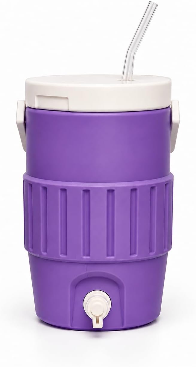 Mini Insulated Plastic Cooler Can Holder with Lid and Handle - 12 Oz Cute Drink Holder Sports - Gifts for Pool - Party Decorations
