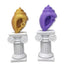 Mystic Conch V4 Pedestal Desk Stand Décor - (Mystic Conch Shell Not Included) - Made in USA - Display Your Conch on Desk or Shelf - Secret Compartment - Roman Column - Ionic Pillar