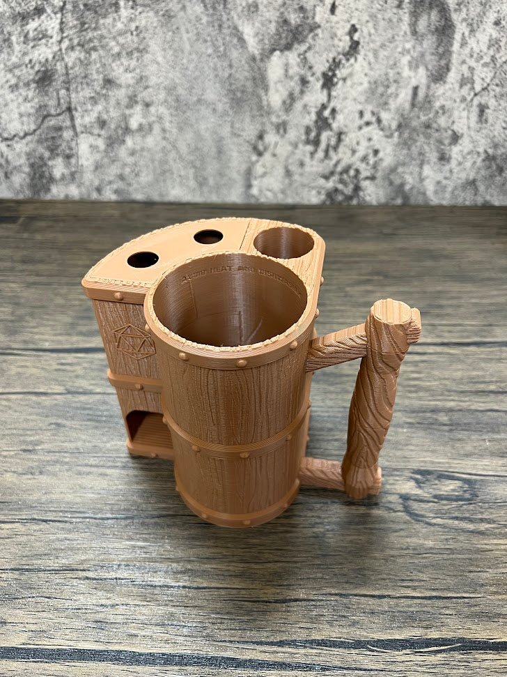 Mug Dice Tower - No Paint Odorless Insulated Cup Can Dice Tower - (Random 7PCS D20 Dice Set Included) - Dice Jail - Dice Holder - Dungeons and Dragons - DND Gift