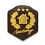Happy Home Academy Style Plaque - Hangable Comes with Screw - Animal Crossing Style Decoration Décor Furniture