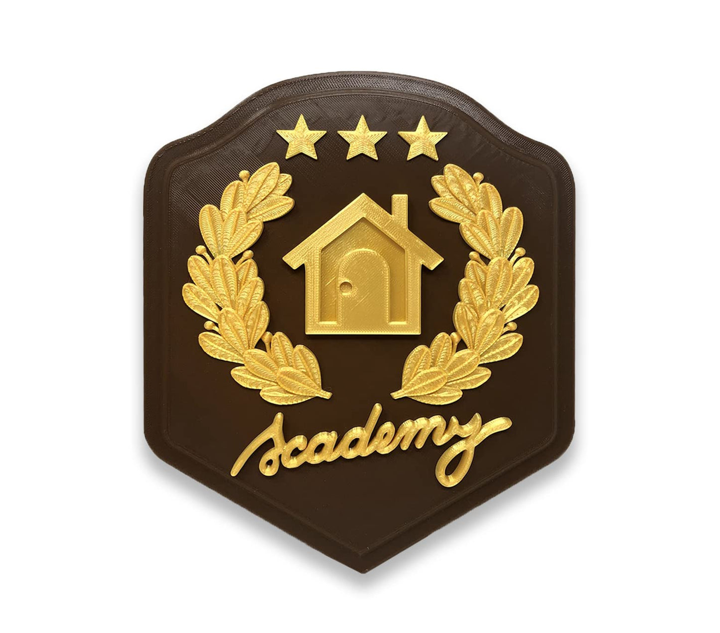 Happy Home Academy Style Plaque - Hangable Comes with Screw - Animal Crossing Style Decoration Décor Furniture