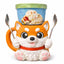 Shiba Doge Ice Cream Pint Holder - Original Design - Fits Standard & Ninja-Creami Pints - 2 Spoon Slots - Insulated Cup Sleeve to keep hands Warm - Reusable Ice Cream Sleeve