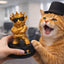 6 Inch Goat Trophy - Greatest of All Time Trophy - Funny Novelty Meme Award - Plastic Trophy for Gifts and Laughs