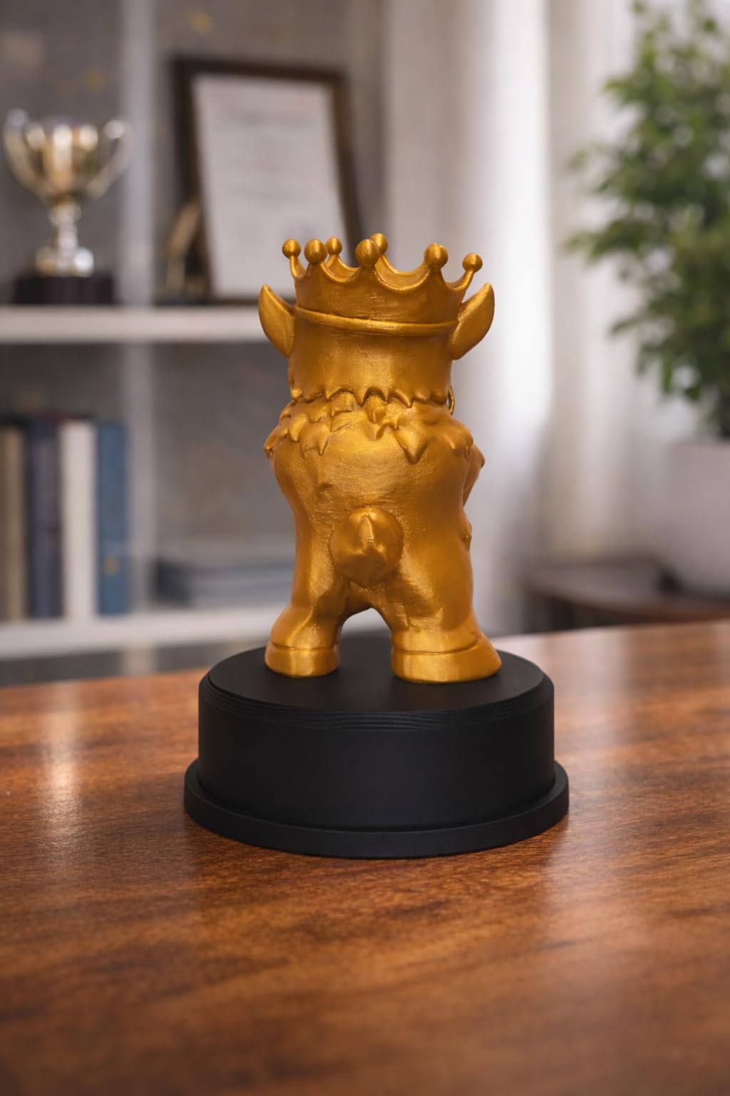 6 Inch Goat Trophy - Greatest of All Time Trophy - Funny Novelty Meme Award - Plastic Trophy for Gifts and Laughs