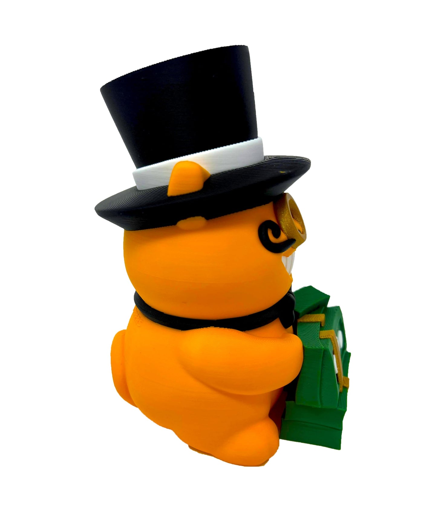 Mr. Bigglesworth Beckoning Cat - Multicolor No Paint Plastic Toy Figurine - Lucky Cat - Fortune Cat - Modern Beckoning Cat