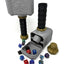 Hammer Dice Tower - (Random 7PCS D20 Dice Set Included) - DiceHolder - DiceRoller - Tabletop RPG Accessory - DND - D&D