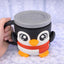 Penguin Ice Cream Pint Holder - Original Design - Fits Standard & Ninja-Creami Pints - 2 Spoon Slots - Insulated Cup Sleeve - Reusable Ice Cream Sleeve