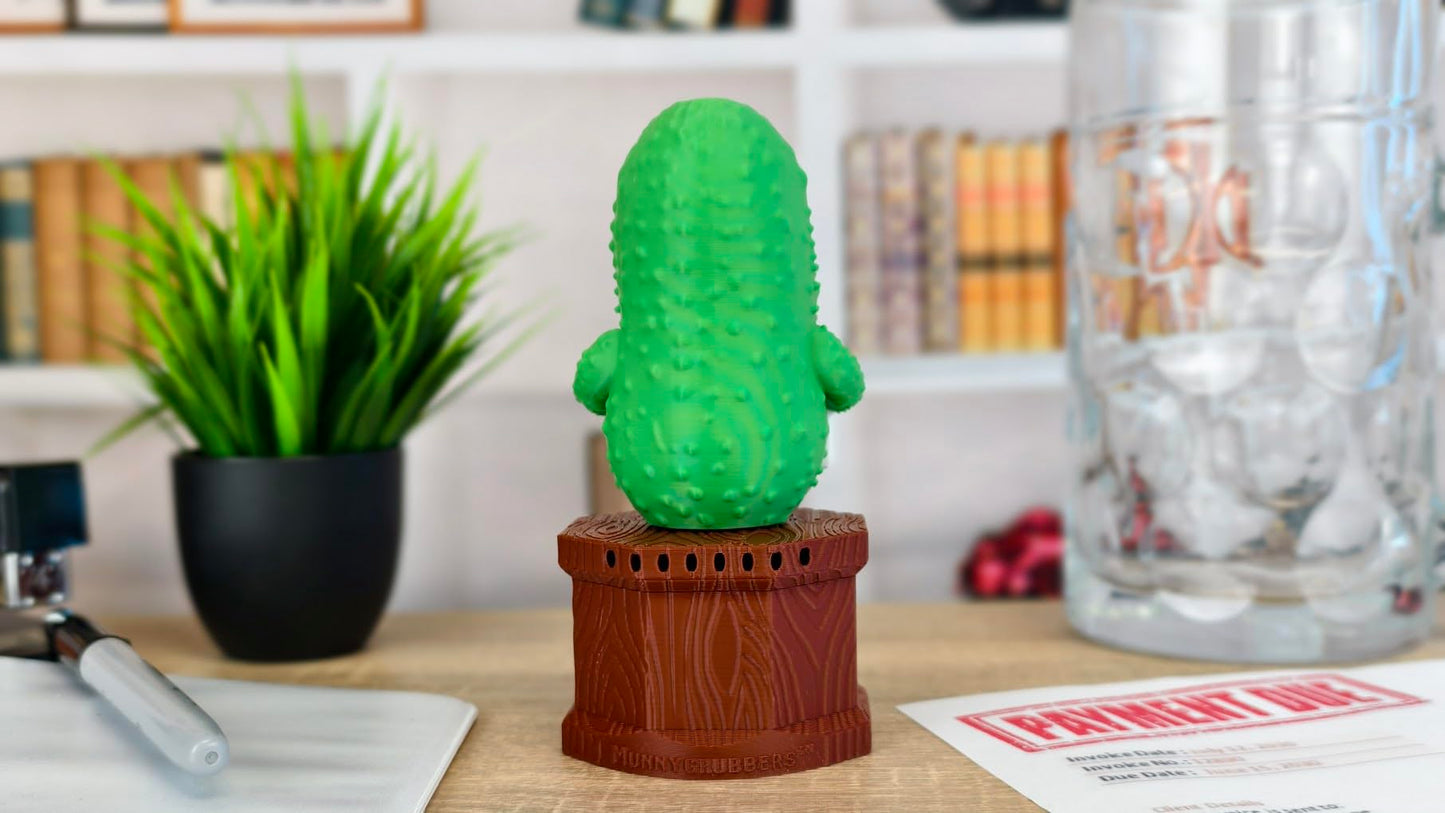 Emotional Support Talking Pickle - Press The Button for 100+ Voice Lines - Desktop Novelty Toy - Funny Gift for Coworkers and Friends