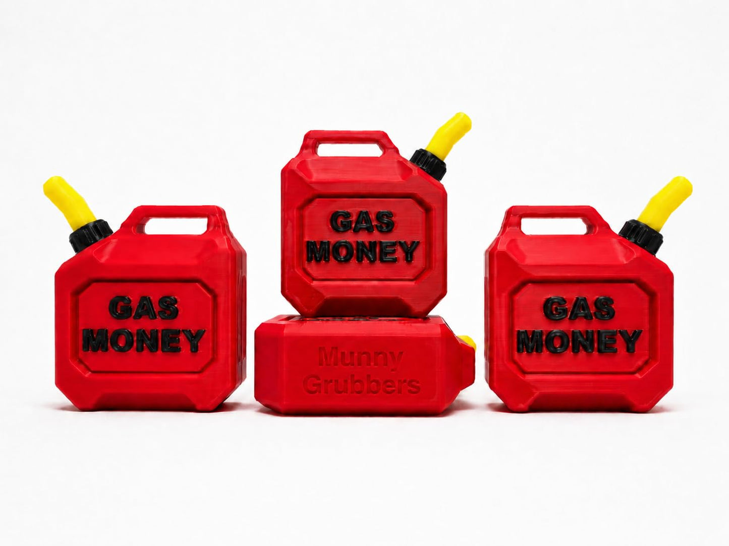 Gas Can Money Holder (4 Pack), Novelty Gift for Graduation, Father's Day, New Drivers, Birthdays, Christmas Ornament