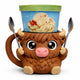 Highland Cow Ice Cream Pint Holder - Original Design - Fits Standard & Ninja-Creami Pints - 2 Spoon Slots - Insulated Cup Sleeve - Reusable Ice Cream Sleeve