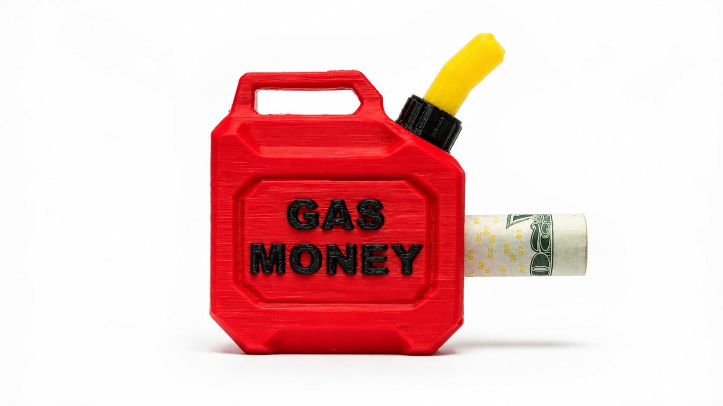 Gas Can Money Holder (4 Pack), Novelty Gift for Graduation, Father's Day, New Drivers, Birthdays, Christmas Ornament