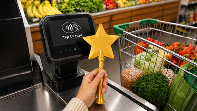 Credit Card Wand Holder Tap to Pay - Credit Card Holder - Magic Fairy Pay Wand - Starlight Magic Wand Tap-to-Pay Card Holder - Sturdy Plastic - Spiral Handle Design