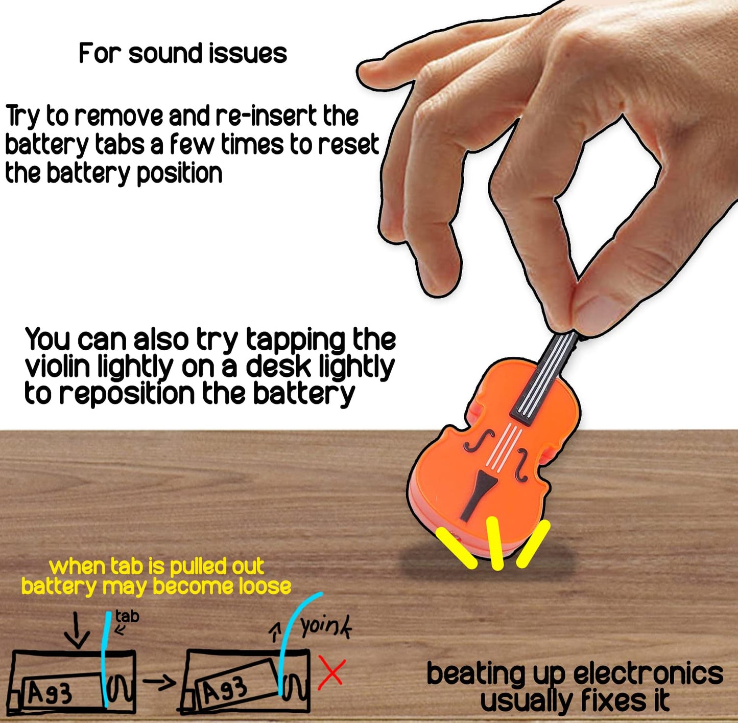 Original World's Smallest Violin Toy Keychain With Playable Sad Music - Mini Tiny Violin Keychain with Sound - Meme - Novelty - Funny - Joke - Gift