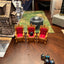 Dice Jail Cage - Time Out Chair & Dunce Hat - Chair of Shame - Crit Crown & Lucky Throne - (Random 7PC D20 Dice Set Included) - Gift for Dungeons and Dragons - DND - D&D