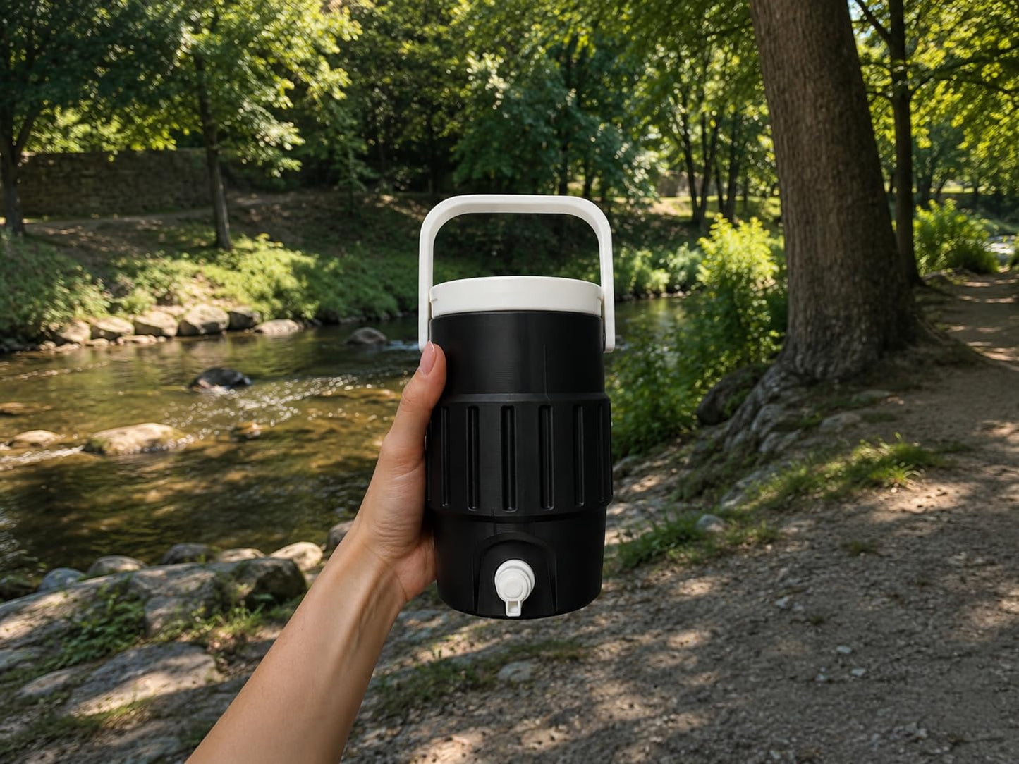 Mini Insulated Plastic Cooler Can Holder with Lid and Handle - 12 Oz Cute Drink Holder Sports - Gifts for Pool - Party Decorations