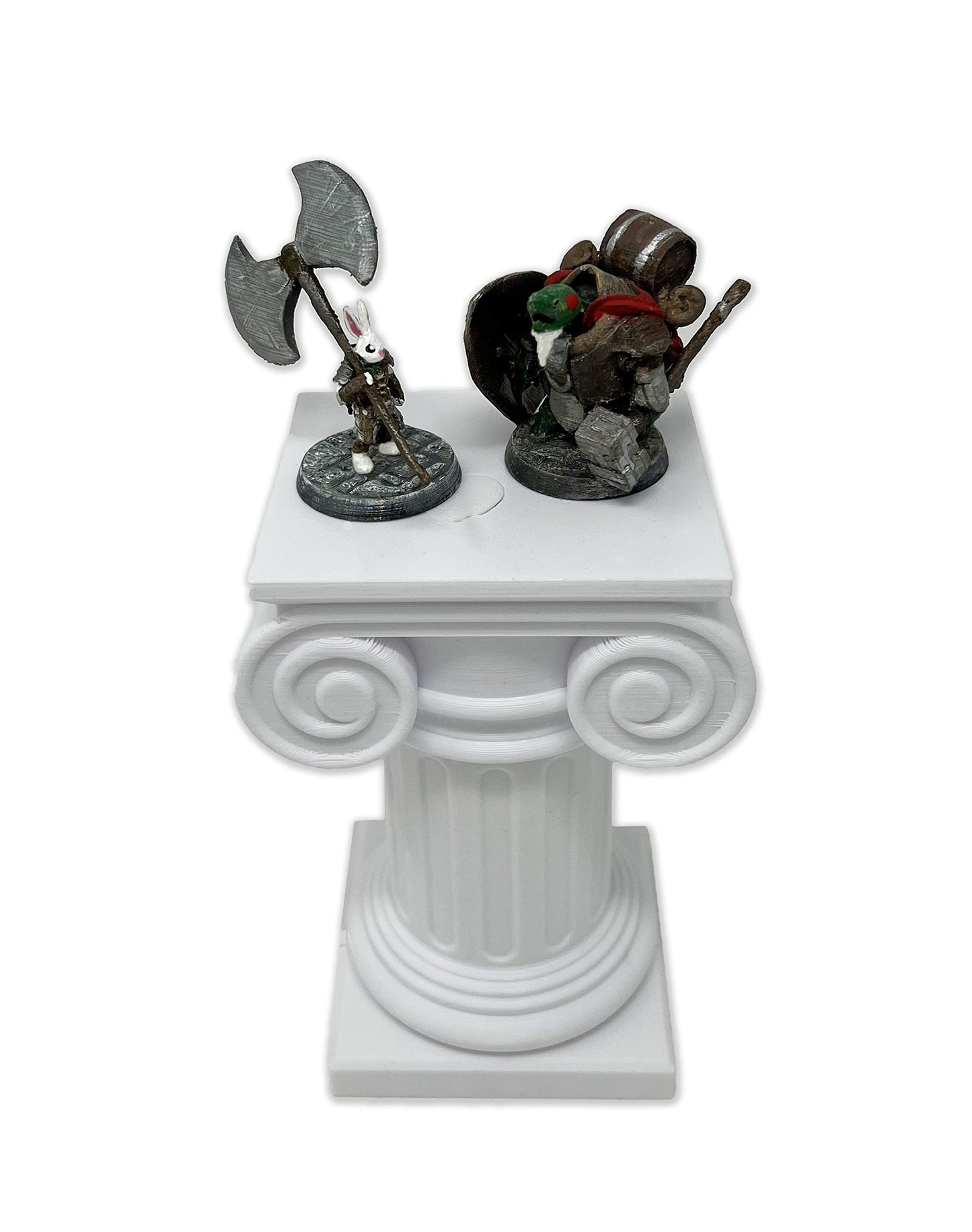 Mystic Conch V4 Pedestal Desk Stand Décor - (Mystic Conch Shell Not Included) - Made in USA - Display Your Conch on Desk or Shelf - Secret Compartment - Roman Column - Ionic Pillar
