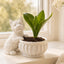 West Highland Terrier Planter 2 Pack, Westie Cute Dog Figurine Plant Pot, Plastic, with Drainage Hole, Home Decor