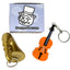 Original World's Smallest Violin & World's Saddest Trombone Toy Keychain with Playable Sad Sound - Sad Trombone - Mini Tiny Violin Keychain with Sound - Funny Meme