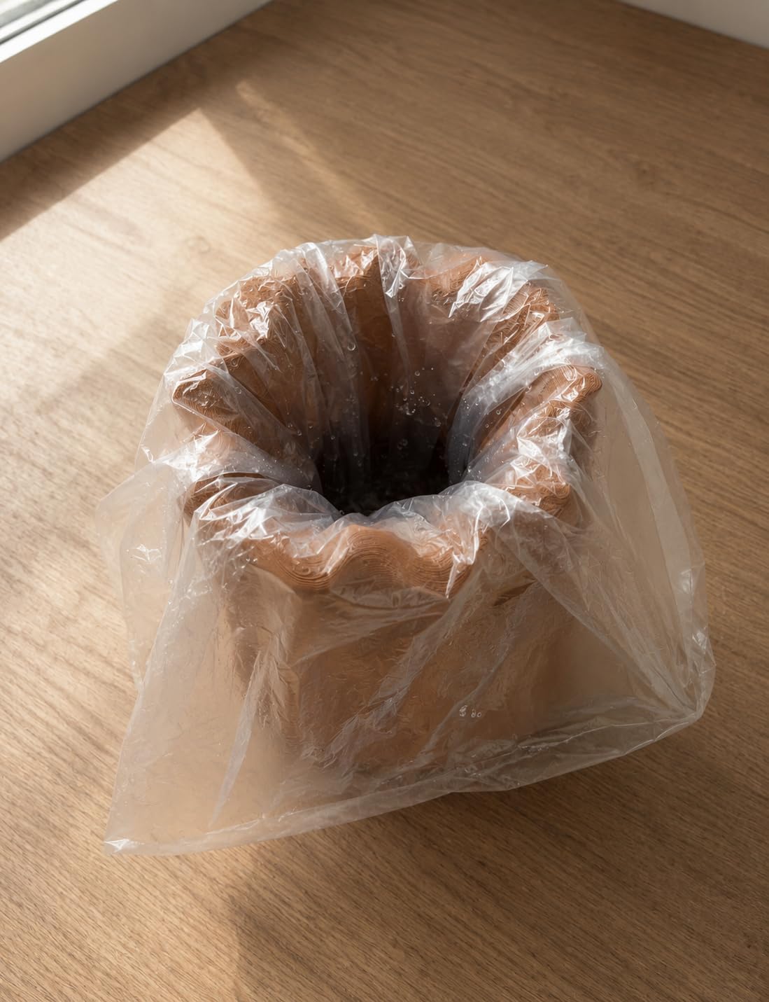 Twisted Tree Trunk Flower Vase, Plastic, Not Waterproof, Decorative Dry or Faux Floral Display, Durable Sculpted Design