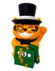 Mr. Bigglesworth Beckoning Cat - Multicolor No Paint Plastic Toy Figurine - Lucky Cat - Fortune Cat - Modern Beckoning Cat