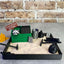 Dumpster Fire Zen Garden - Made in USA - Large 7" x 7" - Fine Sand Included - Desk Accessory Box Garden - Funny Novelty Gift - Fidget Stress Relief