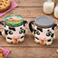 Farm Cow Ice Cream Pint Holder - Fits Standard & Ninja-Creami Pints - 2 Spoon Slots - Insulated Cup Sleeve to keep hands Warm - Reusable Ice Cream Sleeve