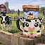 Farm Cow Ice Cream Pint Holder - Fits Standard & Ninja-Creami Pints - 2 Spoon Slots - Insulated Cup Sleeve to keep hands Warm - Reusable Ice Cream Sleeve