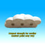 Magnetic Cloud Wall Mount Key Holder, Holds 3 Key Sets, Adhesive for Wall Included, Strong Magnets