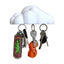 Magnetic Cloud Wall Mount Key Holder, Holds 3 Key Sets, Adhesive for Wall Included, Strong Magnets
