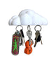 Magnetic Cloud Wall Mount Key Holder, Holds 3 Key Sets, Adhesive for Wall Included, Strong Magnets