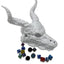 Dragon Skull - (Random 7PCS D20 Dice Set Included) - No Paint Odorless Plastic - Tabletop Roleplaying Game - Dice Roller - Dungeons and Dragons - DND - D&D