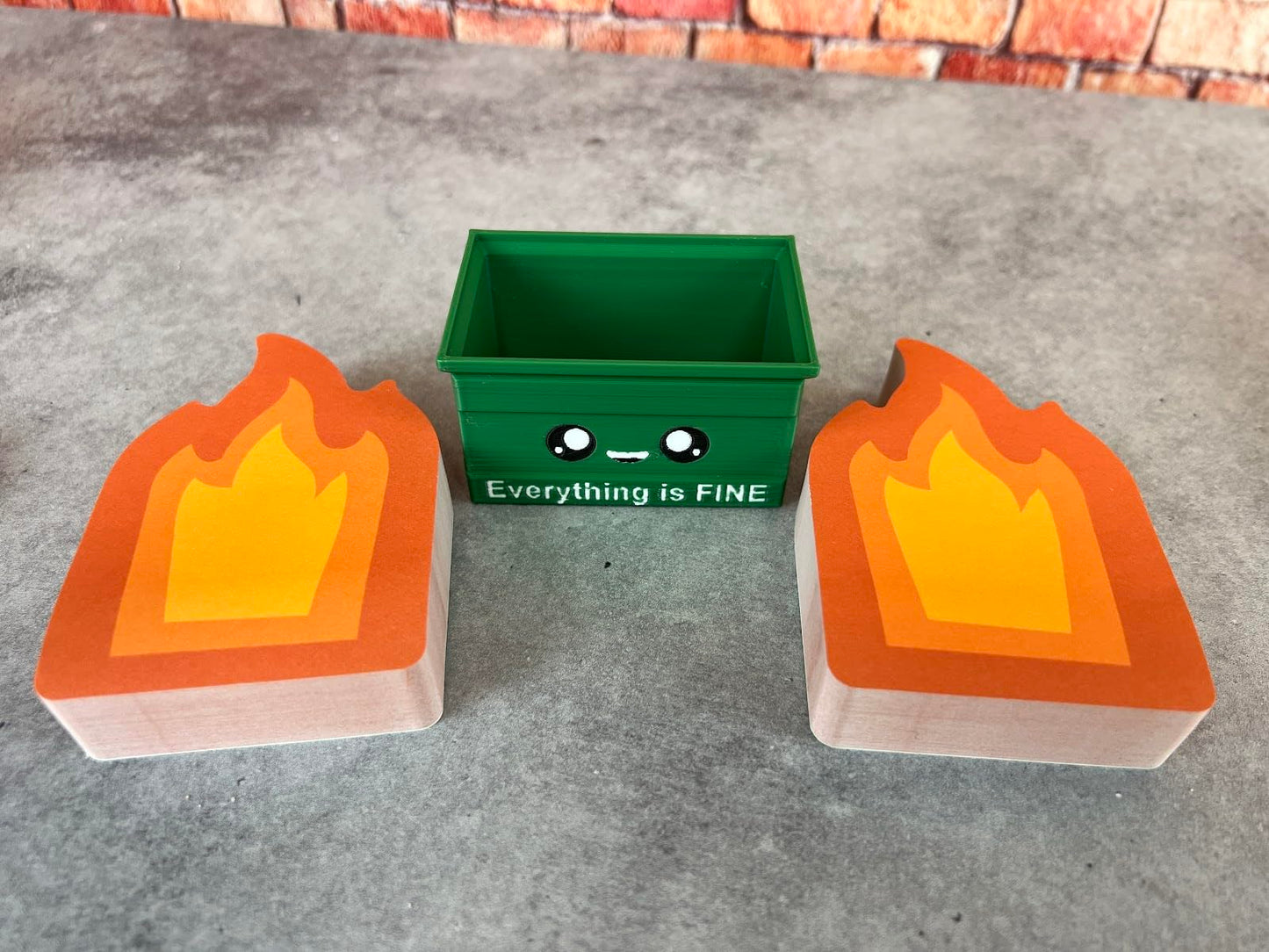 Dumpster Fire Sticky Notes - 400 Sheets - Novelty Desk Decor with Cute Design - Funny Gift Idea