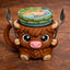 Highland Cow Ice Cream Pint Holder - Original Design - Fits Standard & Ninja-Creami Pints - 2 Spoon Slots - Insulated Cup Sleeve - Reusable Ice Cream Sleeve