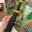 Sword Dagger Dice Holder - (Random 7PCS D20 Dice Set Included) - Custom Polyhedral Dice Storage for Tabletop RPG - Dungeons and Dragons - DND - D&D