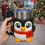 Steel Mug Insert for Ice Cream Pint Holder - Original Design - Fits Standard & Ninja-Creami Pints - 2 Spoon Slots - Insulated Cup Sleeve - Reusable Ice Cream Sleeve
