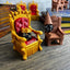 Dice Jail Cage - Time Out Chair & Dunce Hat - Chair of Shame - Crit Crown & Lucky Throne - (Random 7PC D20 Dice Set Included) - Gift for Dungeons and Dragons - DND - D&D