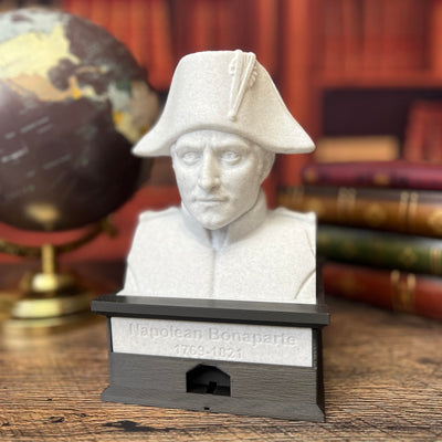 Napoleon Bonaparte - Talking Busts - Plastic Collectible Toy - Press The Button for a Quote or Fun Fact - (Marble)