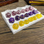 Dice Display Rack Shelf - Dice Jail - Dice Holder - (3 x Random 7PCS D20 Dice Set Included) - Display Up to 3 Sets of Dice and Vials - Dungeons and Dragons - DND - D&D