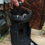 Auto Reloading Dice Tower - (7pc D20 Random Dice Included) - Castle Design - Self Loading Dice Tower - Lever Action Dice Tower - Dungeons and Dragons - DND