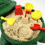 Mini Desktop Turtle Sand Box - 6 x 6 in - Stress Relief - Made in USA - Includes Moldable Play Sand and Mini Tool - Novelty Gift - Desktop Decor - Zen Garden