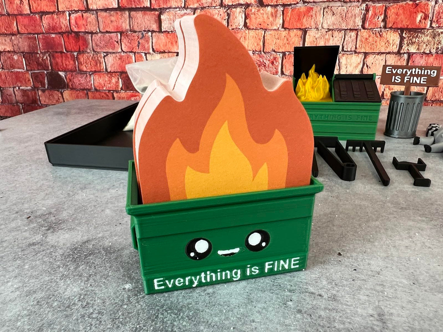Dumpster Fire Sticky Notes - 400 Sheets - Novelty Desk Decor with Cute Design - Funny Gift Idea