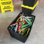 Tiny Desktop Signs and Tiny Storage Bins (4 Pack) - Office Desk Decor - Novelty Gift - Funny Signs - Lowes-Style Teeny Tote - Hilarious Mini Signs - Mini Organizer Totes